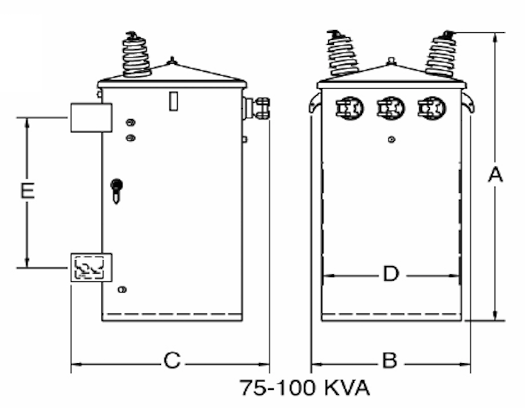 75 kVA Single Phase Pole Mounted Transformer