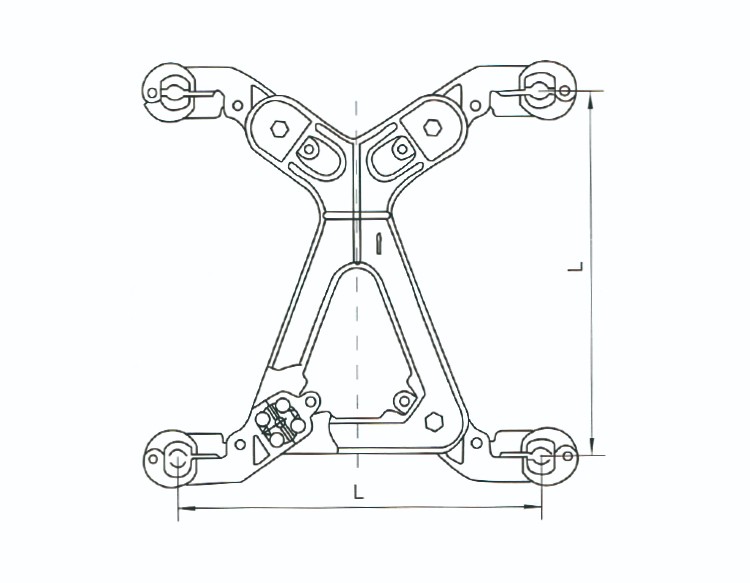 Spacer Dampers For Four-bundle Conductor