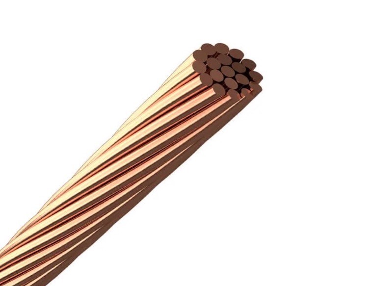 125 mm2 Bare Soft Copper Grounding Conductor Stranded