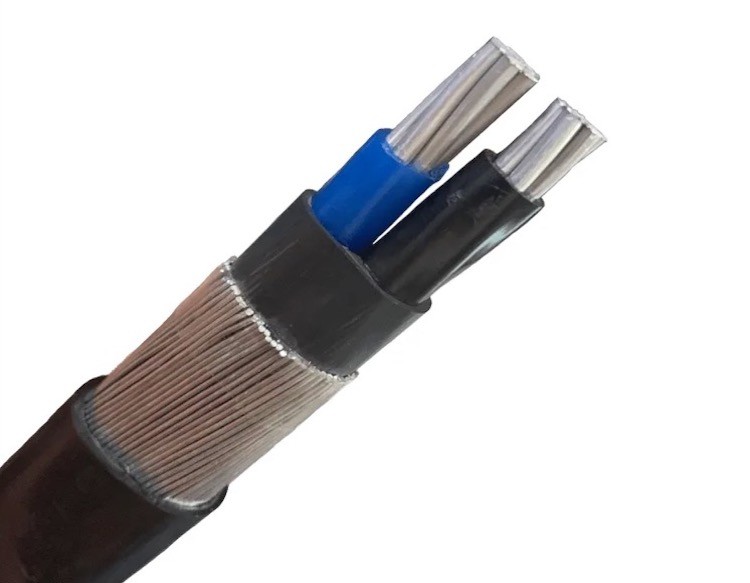 CABLE, ALUMINIUM, CONCENTRIC NEUTRAL, 2X #2+#2 AWG, XLPE INSULATED